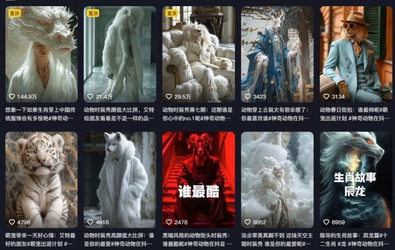 AI绘画项目《动物时装秀》：14天粉丝增长11万的实战教程