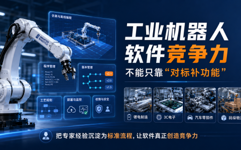 工业机器人软件竞争力，不能只靠“对标补功能”