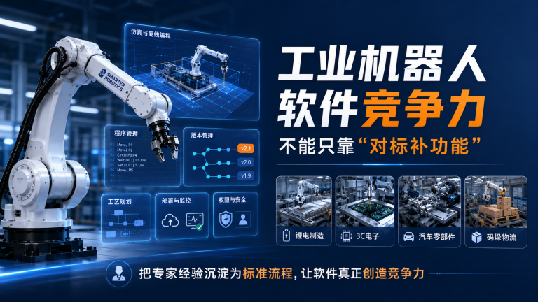 工业机器人软件竞争力，不能只靠“对标补功能”