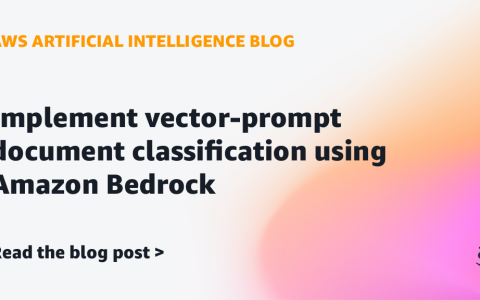 AI案例观察：Implement vector-prompt document classification using Amazon Bedrock