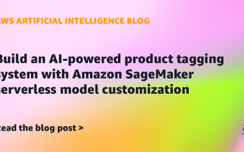 AI案例观察：Build an AI-powered product tagging system with Amazon SageMaker serverless model customization